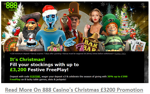 888 Casino Christmas Promotion