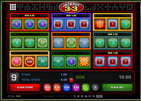 3X3 Jackpot Slots Game